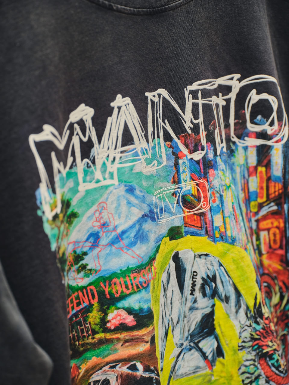 MANTO T-shirt IVO Black original