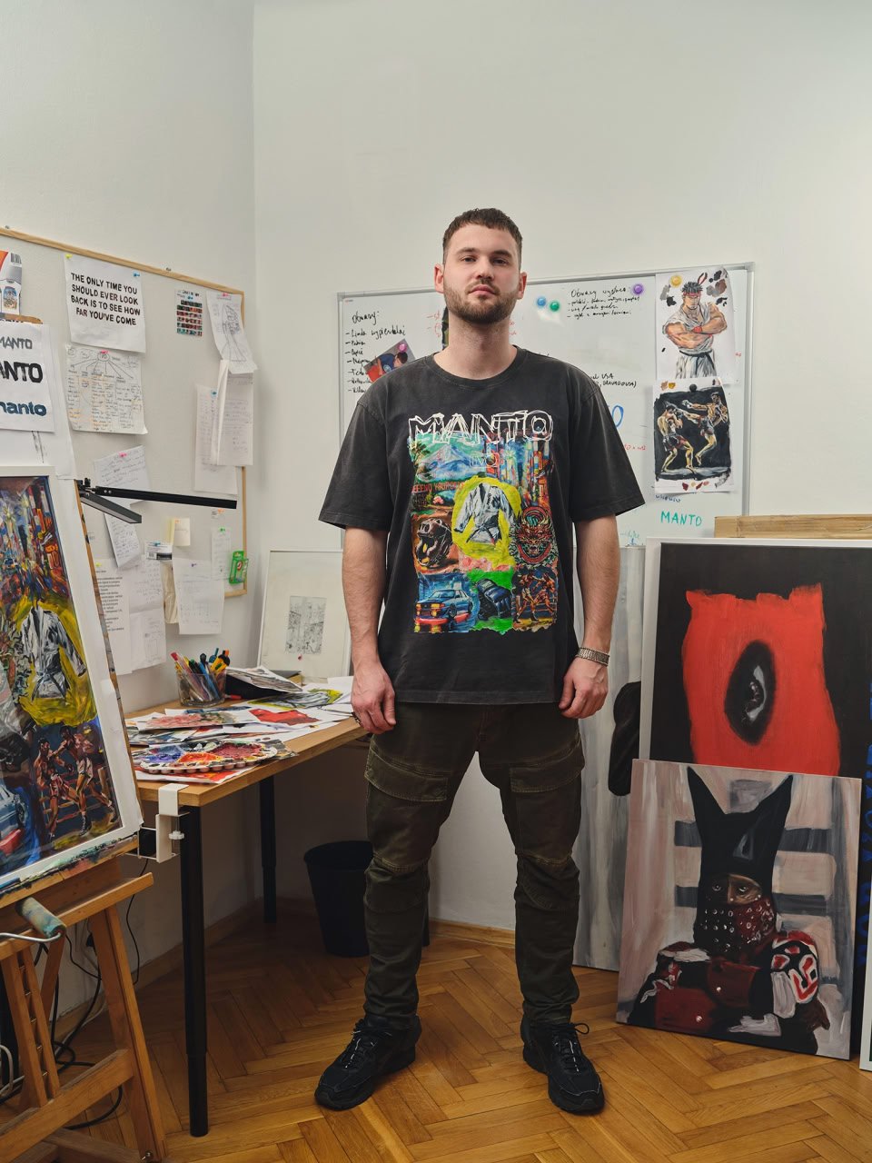 MANTO T-shirt IVO Black photo