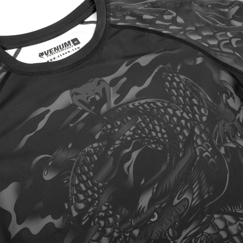 Venum Dragons Flight Rashguard Short Sleeves Black Black where to buy