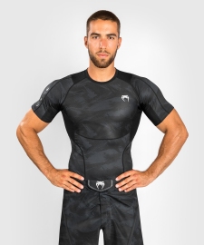 Компрессионная футболка Venum Electron 3.0 Rashguard Short Sleeves Black