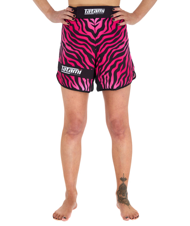 Womens MMA shorts Tatami Ladies Recharge Grappling Shorts Pink photo