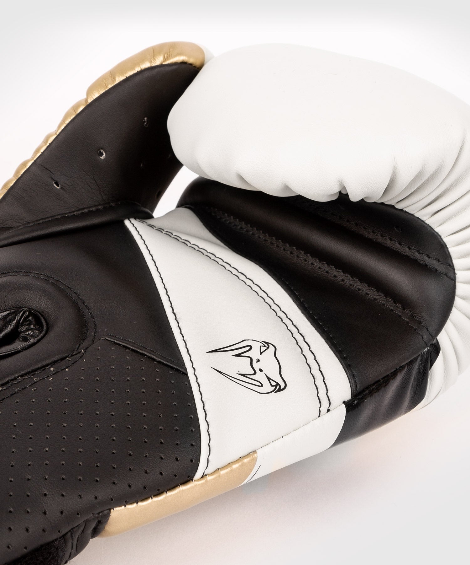 Venum Elite Evo Boxing Gloves White Gold size
