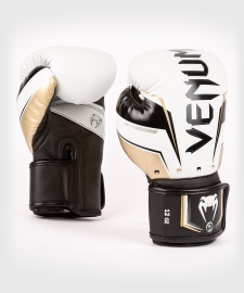 Боксерские перчатки Venum Elite Evo Boxing Gloves White Gold купить