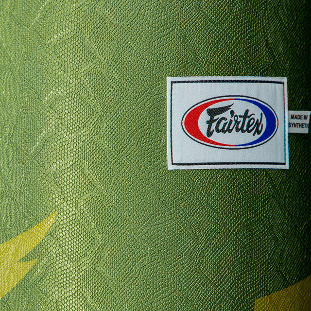 Fairtex HB6PY Muay Thai Banana Bag Python Print Green boxing bag price