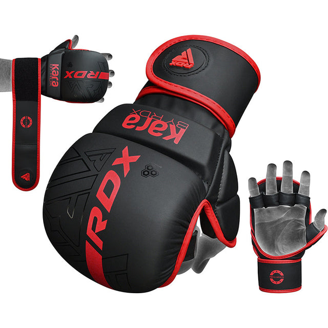 Рукавиці для MMA RDX F6 Kara Shooter Sparring Gloves Matte Red купити
