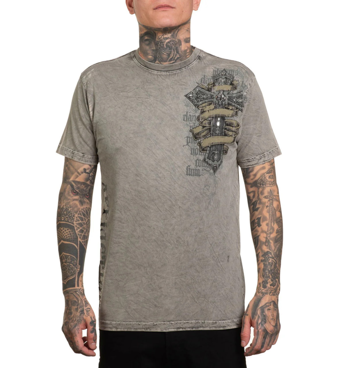 Двустороння футболка Affliction Wage Chaos Tee