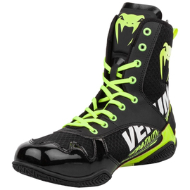 Боксерки Venum Elite VTC 2 Edition Boxing Shoes Black Neo Yellow, Фото № 5