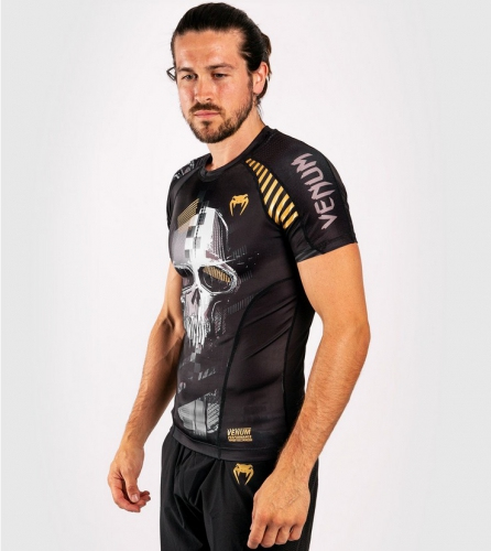 Рашгард Venum Skull Rashguard Short Sleeves Black купить