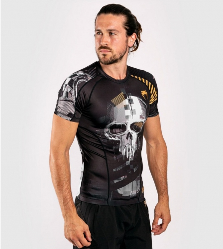 Рашгард Venum Skull Rashguard Short Sleeves Black цена