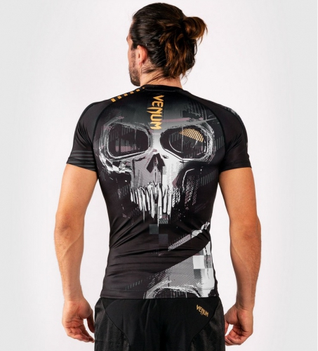 Рашгард Venum Skull Rashguard Short Sleeves Black фото
