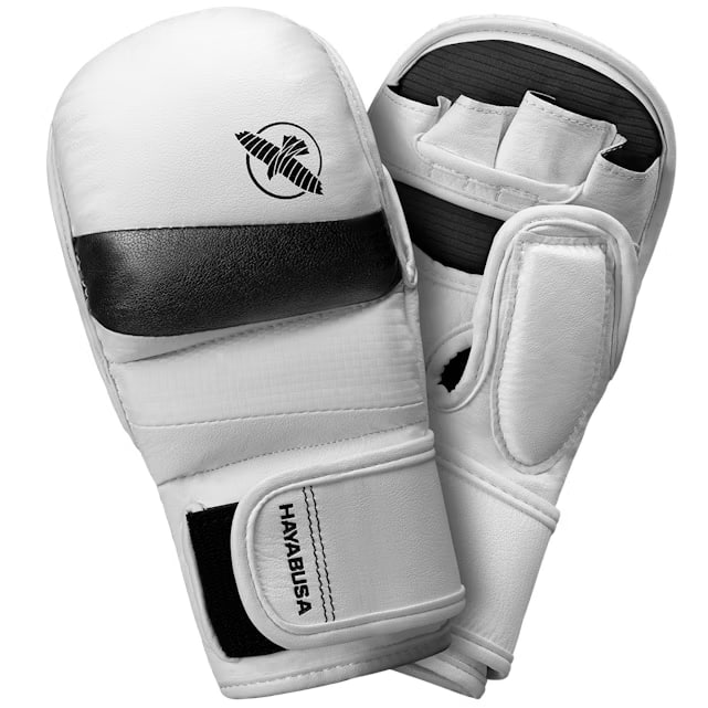 Hayabusa T3 7oz Hybrid Gloves White Black