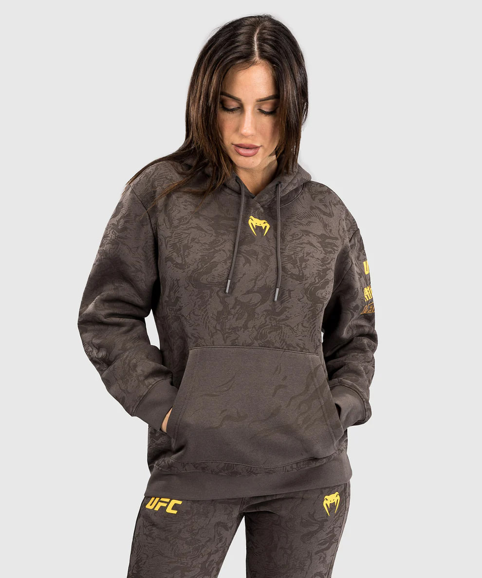 UFC Venum FIGHT WEEK 4.0 Womens Hoodies Dark Brown