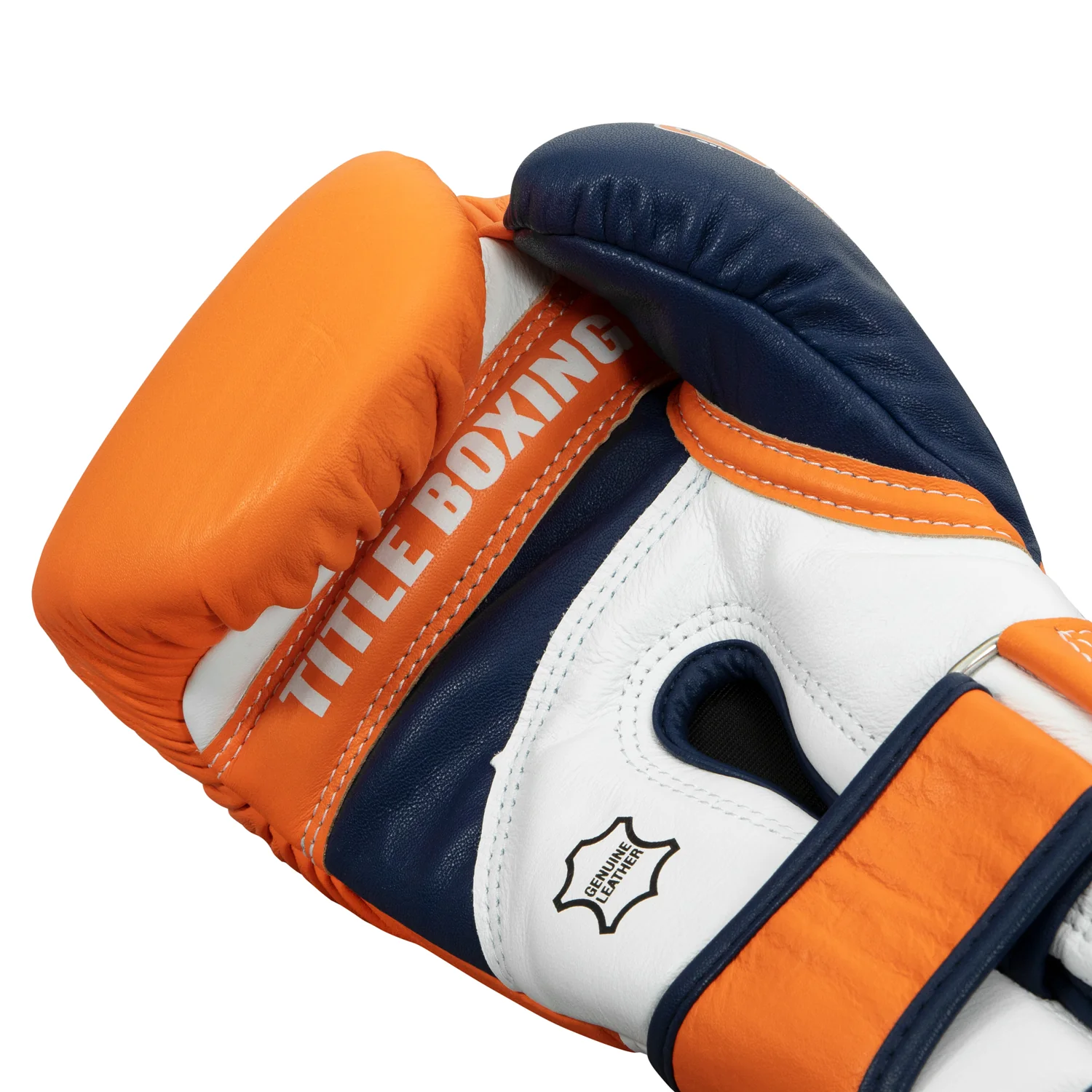 Снарядні рукавиці Title Boxing Gel World V2T Bag Gloves Orange Navy ціна