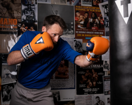 Снарядні рукавиці Title Boxing Gel World V2T Bag Gloves Orange Navy, Фото № 4