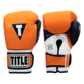 Снарядные перчатки Title Boxing Gel World V2T Bag Gloves Orange Navy
