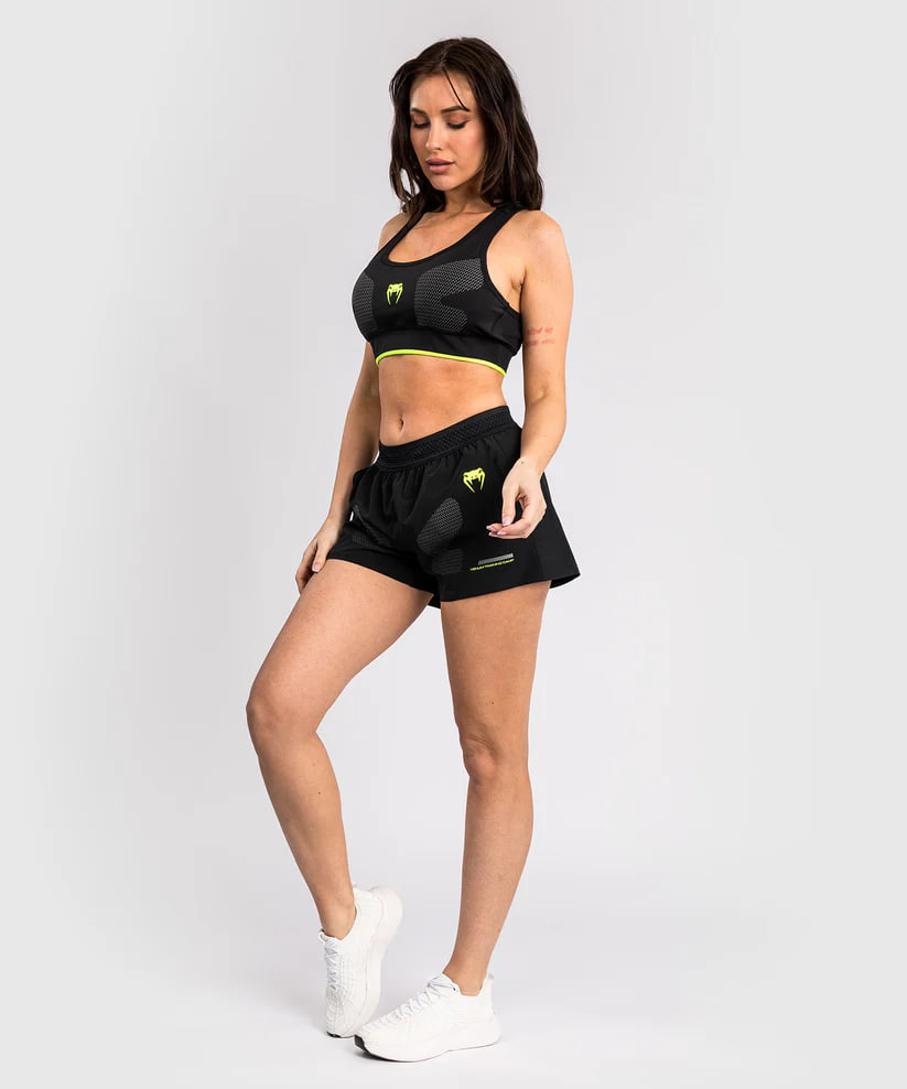 Жіночі спортивні шорти Venum Training Camp 4.0 Training Short - Black/Neon Green фото