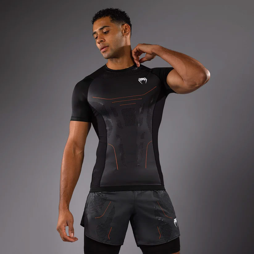 Рашгард Venum Technical 3.0 Short Sleeve Rashguard Graphite купити