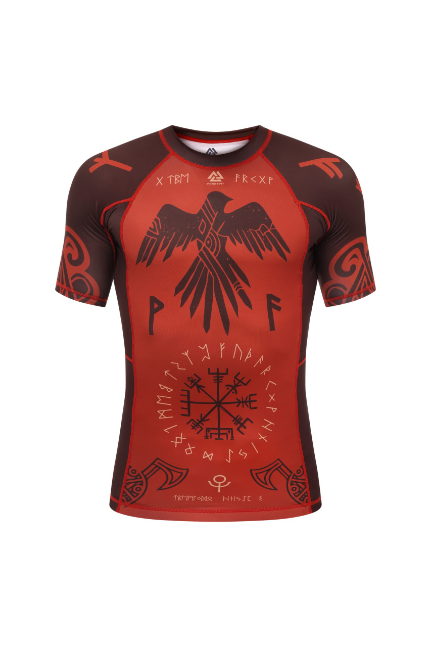 Rashguard Peresvit Valhalla Rashguard Short Sleeve Cadmium