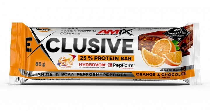 Батончик Amix Exclusive Protein Bar 85g Апельсин-Шоколад