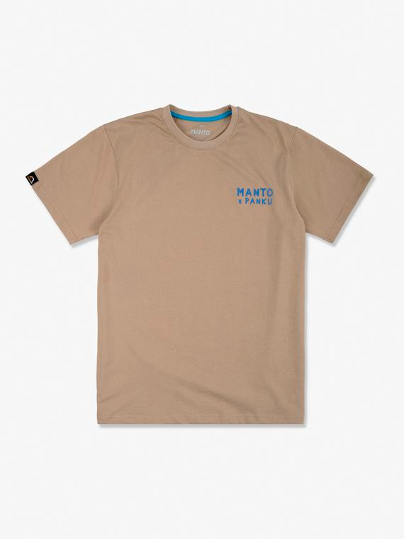Футболка MANTO x Panku Squad Beige купити
