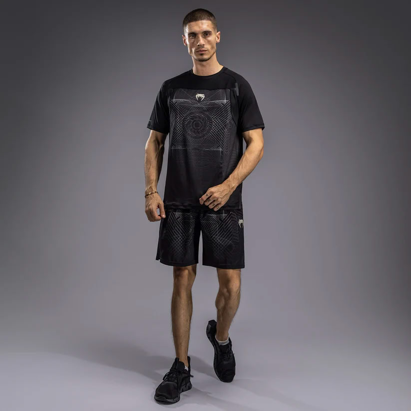 Футболка Venum G-Fit Air Mens Dry-Tech T-Shirt Deep Black Desert Sand купити
