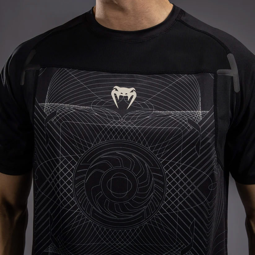 Футболка Venum G-Fit Air Mens Dry-Tech T-Shirt Deep Black Desert Sand розмір