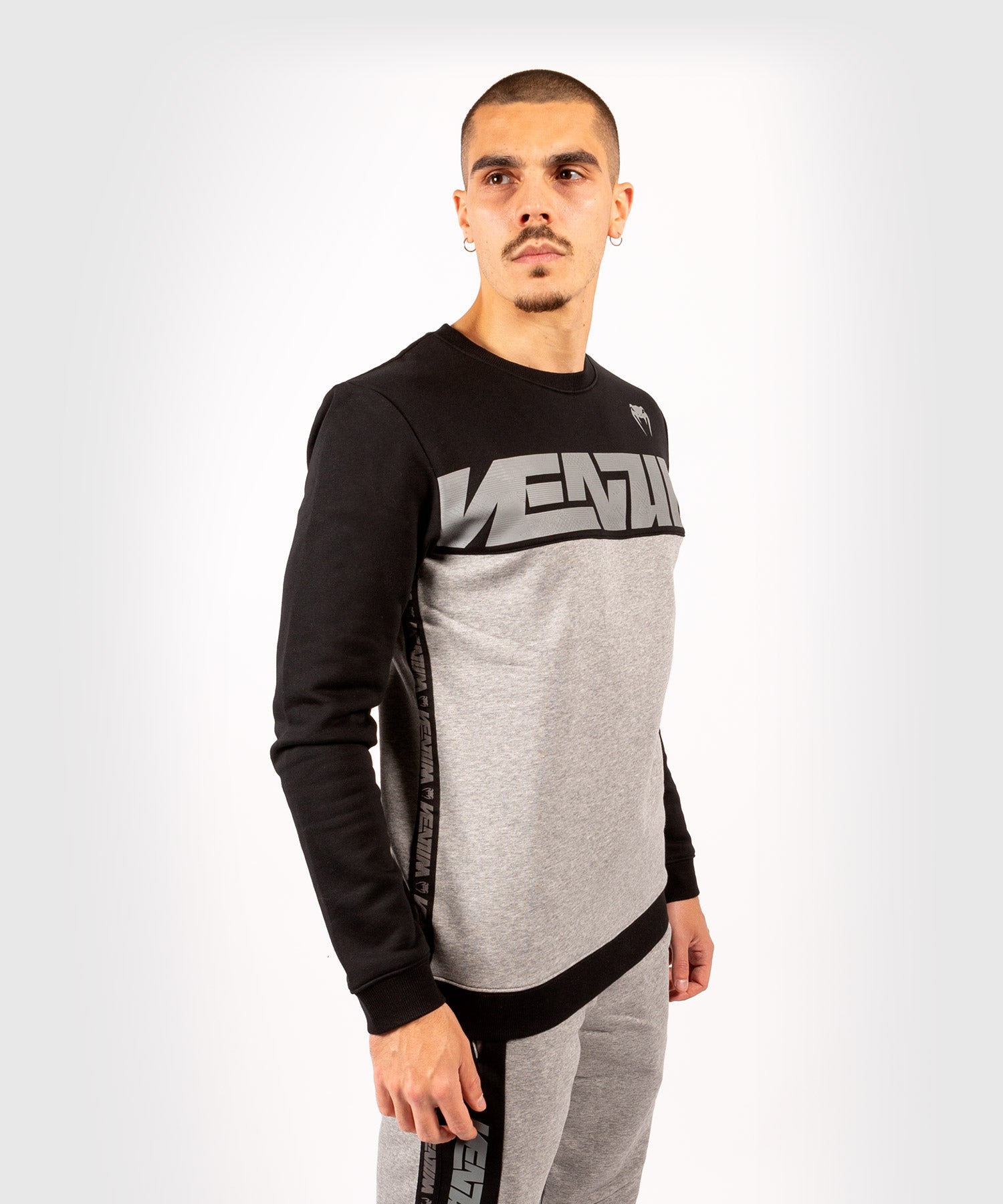 Свитшот Venum Connect Sweatshirt Black Heather Grey цена