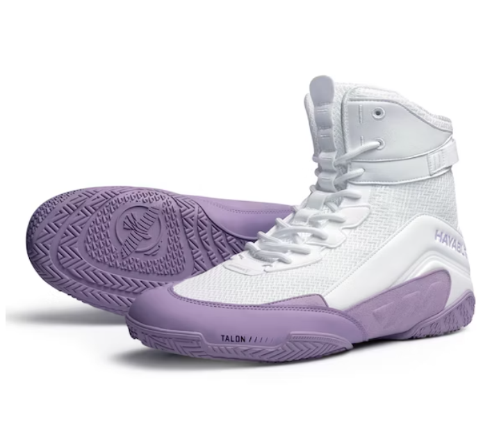 Боксерки Hayabusa Talon Boxing Shoes White Lavender