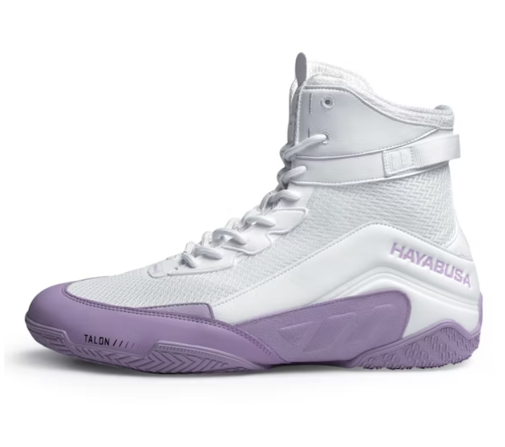 Hayabusa Talon Boxing Shoes White Lavender buy