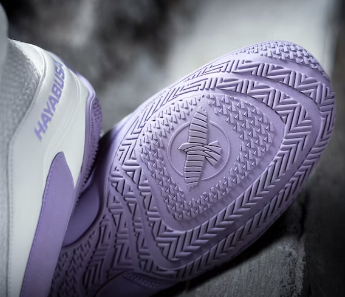 Hayabusa Talon Boxing Shoes White Lavender photo