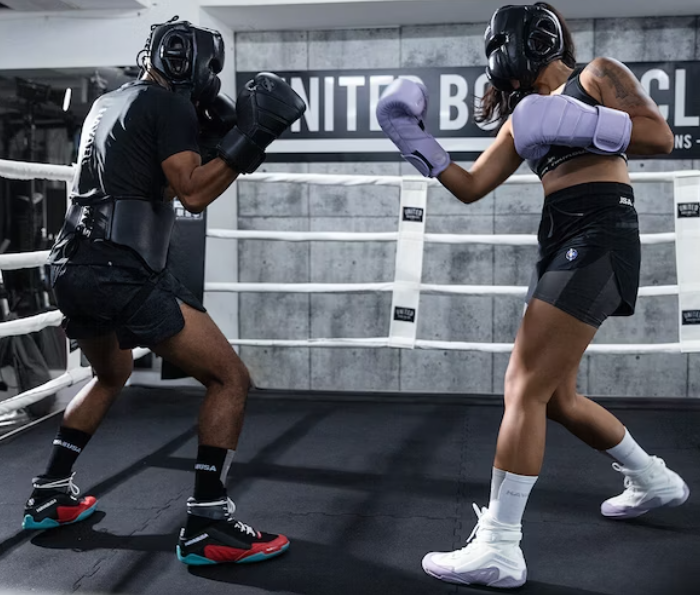 Hayabusa Talon Boxing Shoes White Lavender size