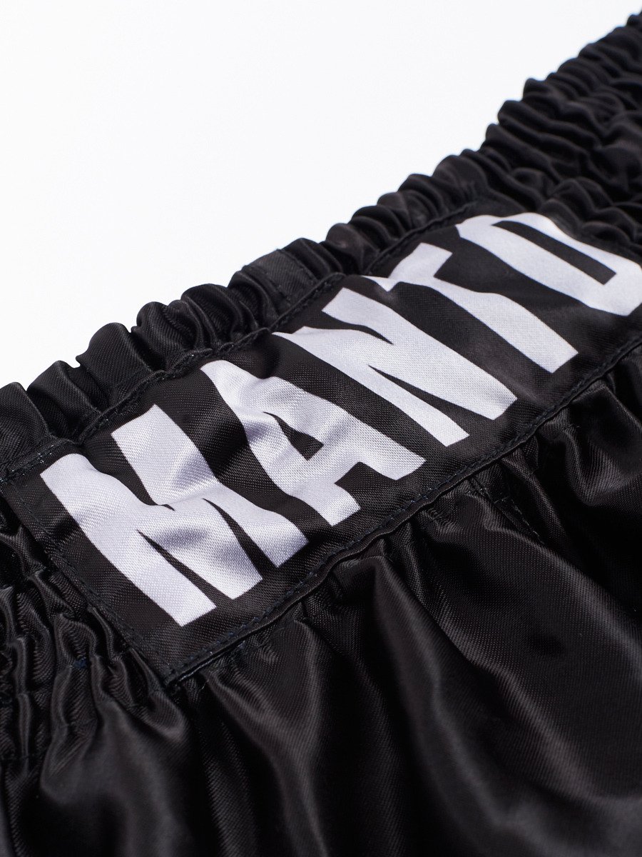 Shorts for Thai boxing MANTO Shorts Muay Thai Black Silver price