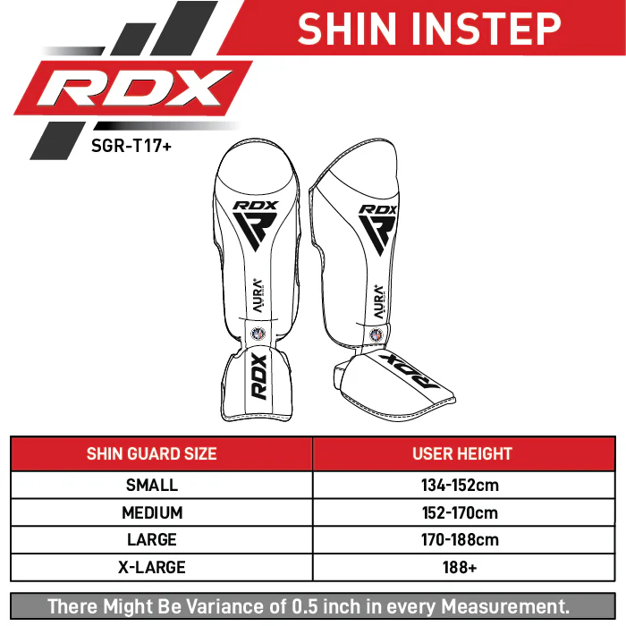 Захист гомілки  RDX SHIN INSTEP AURA PLUS T-17 Blue\Black оригінал
