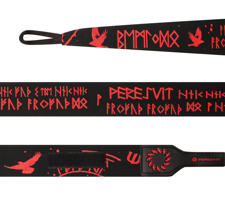 Боксерські бинти Peresvit Valhalla Handwraps Black Red купити