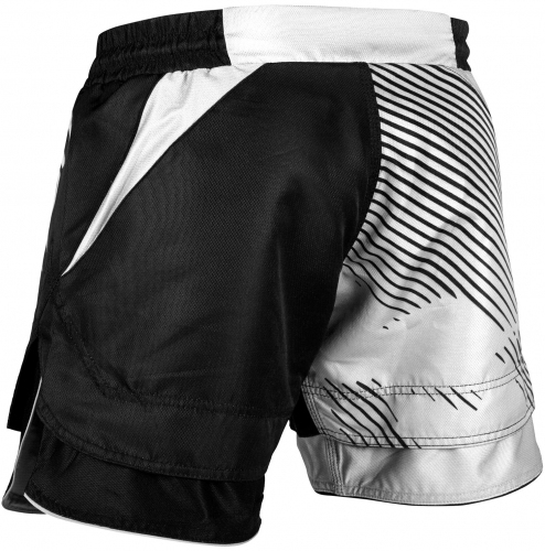 Шорты для MMA Venum NoGi 2.0 Fightshorts Black White фото