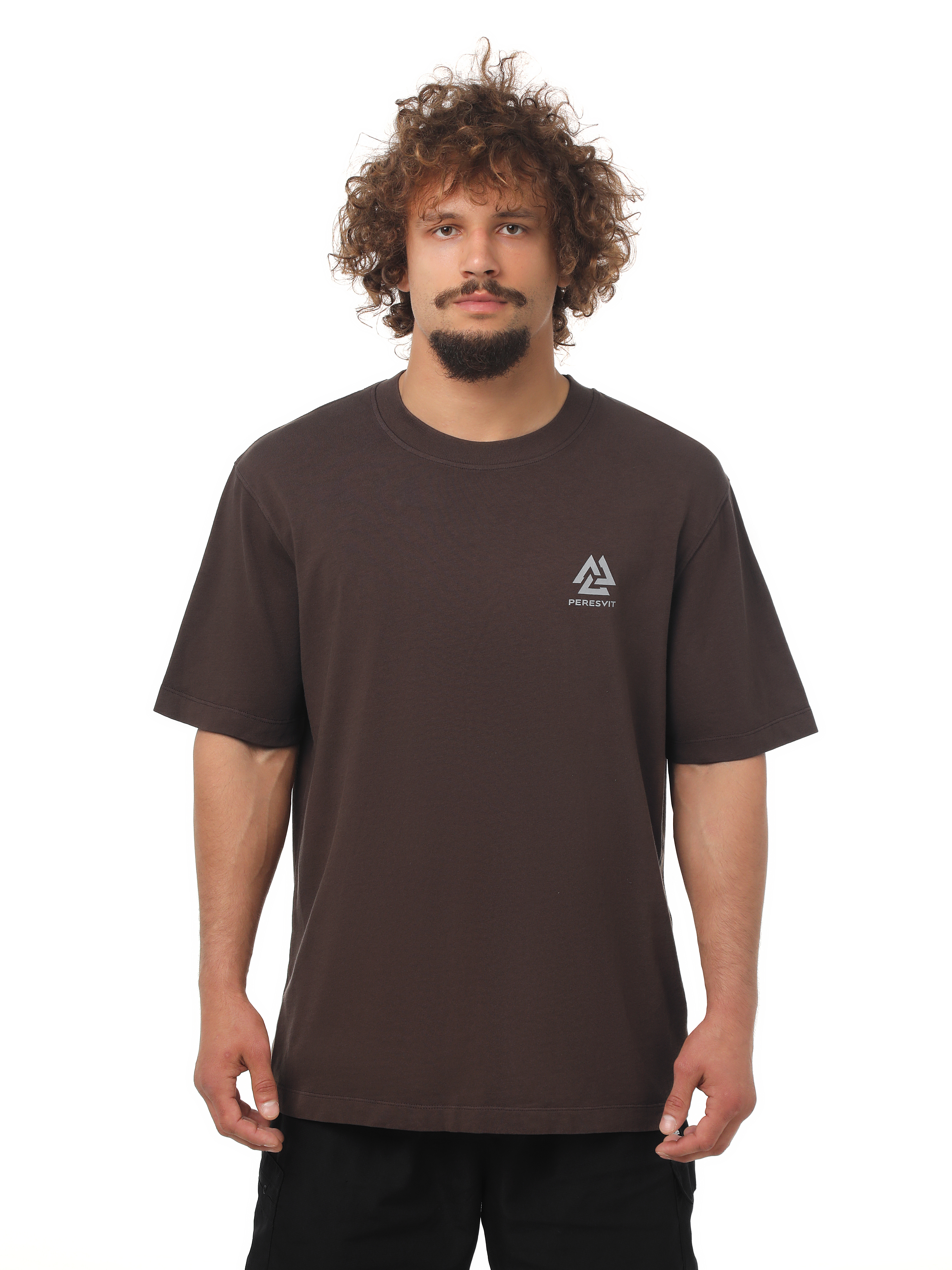 Футболка Peresvit Oversized Sign T-shirt Dark Brown купити