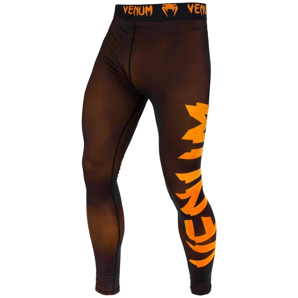 Компрессионные штаны Venum Giant Spats Black/Orange