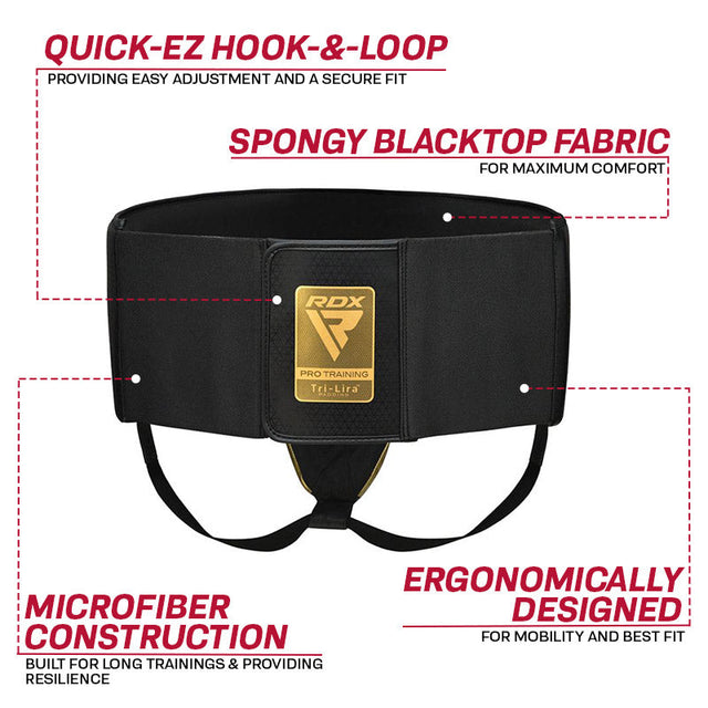 Захист паху RDX L1 Mark Pro MMA Training Groin Guard Golden фото