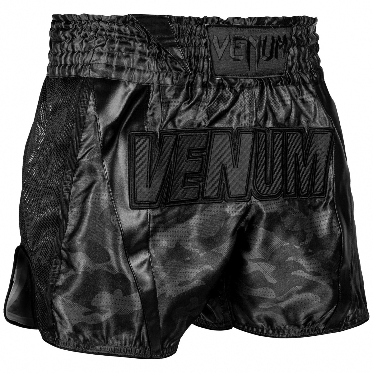 Шорты для тайского бокса Venum Full Cam Muay Thai Shorts Urban Camo Black Black