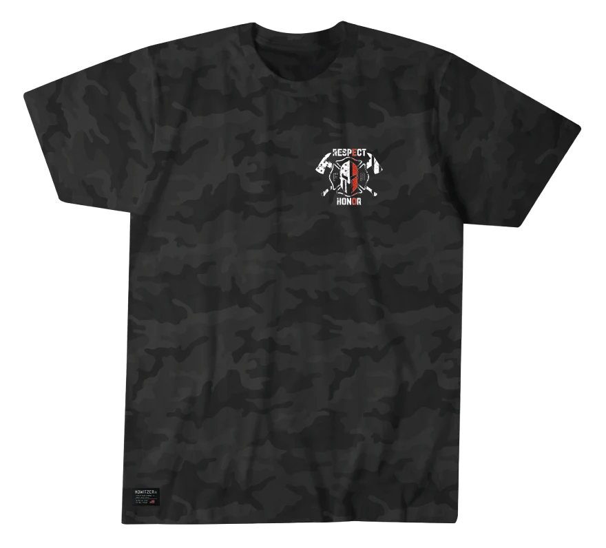 Футболка Howitzer Respect Fire Shortsleeve Tee Black Camo купить