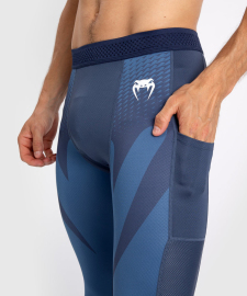 Компресійні штани Venum Attack Mens Spats Navy Blue фото