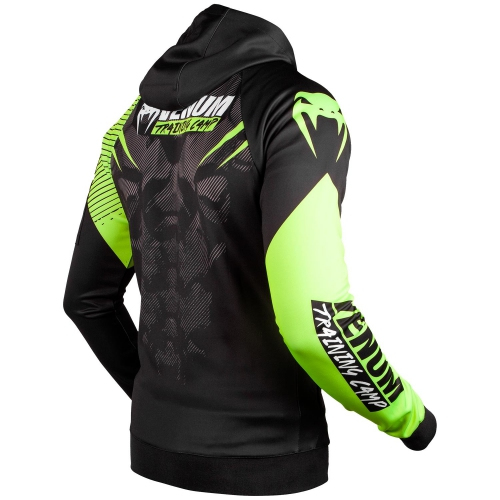 Толстовка Venum Training Camp 2.0 Hoody Black Neo Yellow фото