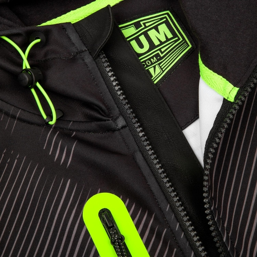 Толстовка Venum Training Camp 2.0 Hoody Black Neo Yellow розмір