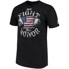 Футболка Reebok UFC USA Fight for Honor T-Shirt Black, Фото № 2
