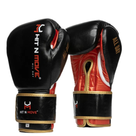 Снарядні рукавиці Hit N Move All Day Pro Agility Boxing Bag Gloves Hook and Loop Black Origin