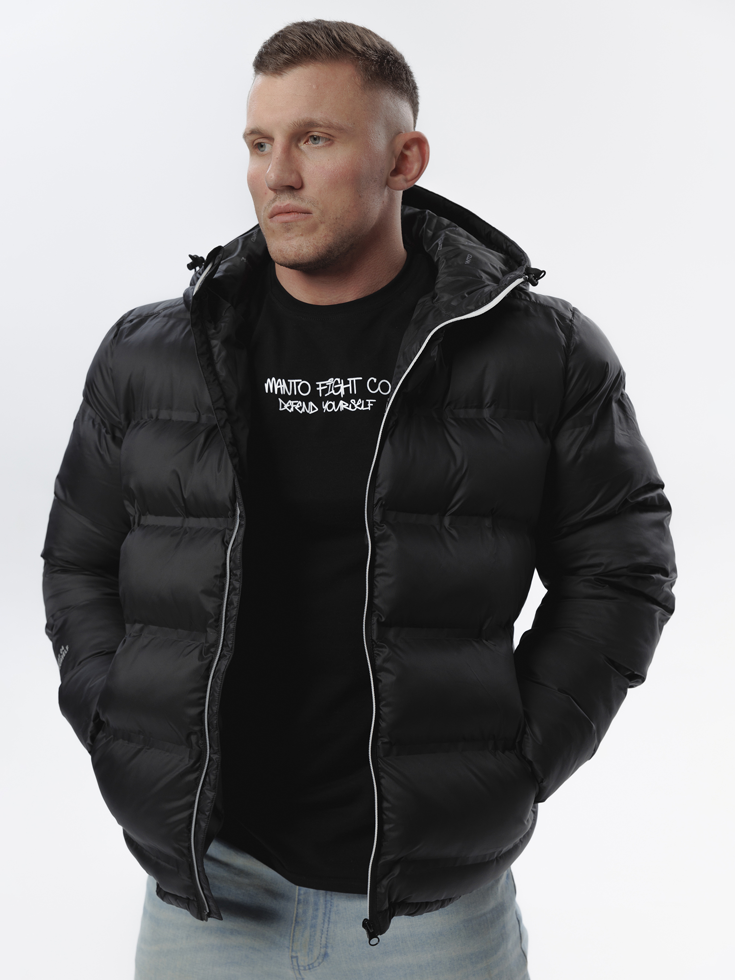 MANTO Winter Jacket Varsity Black price