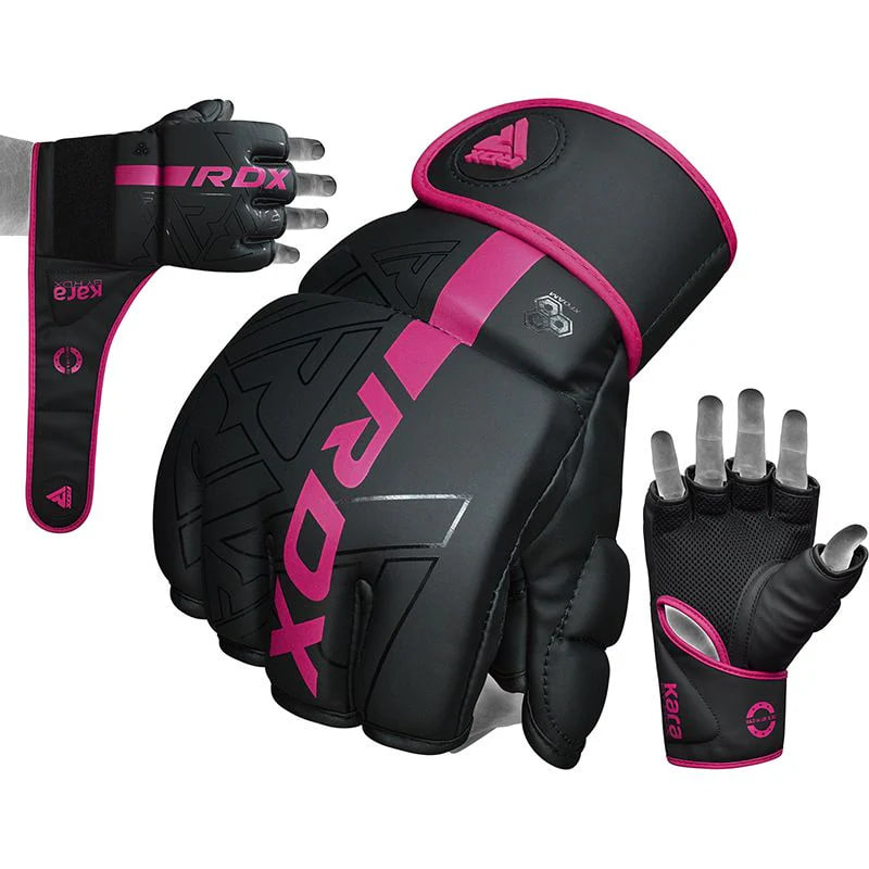 Рукавиці для MMA RDX F6 Kara Pink фото