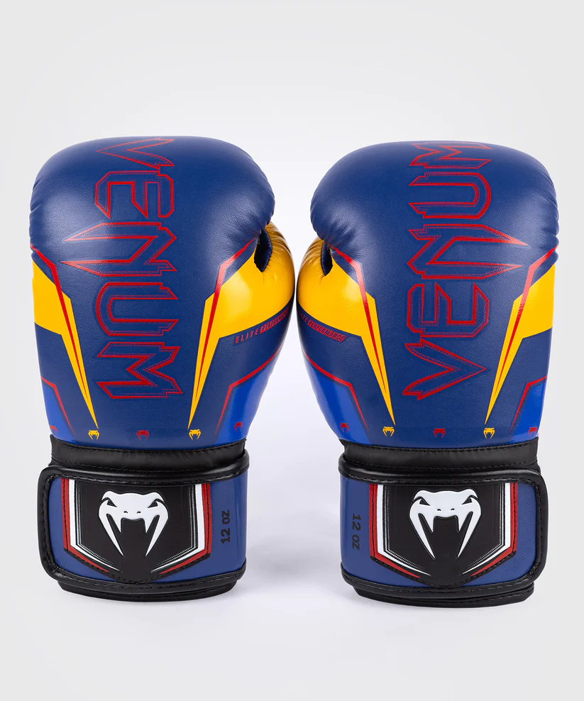 Venum Elite Evo Boxing Gloves - Blue Yellow buy