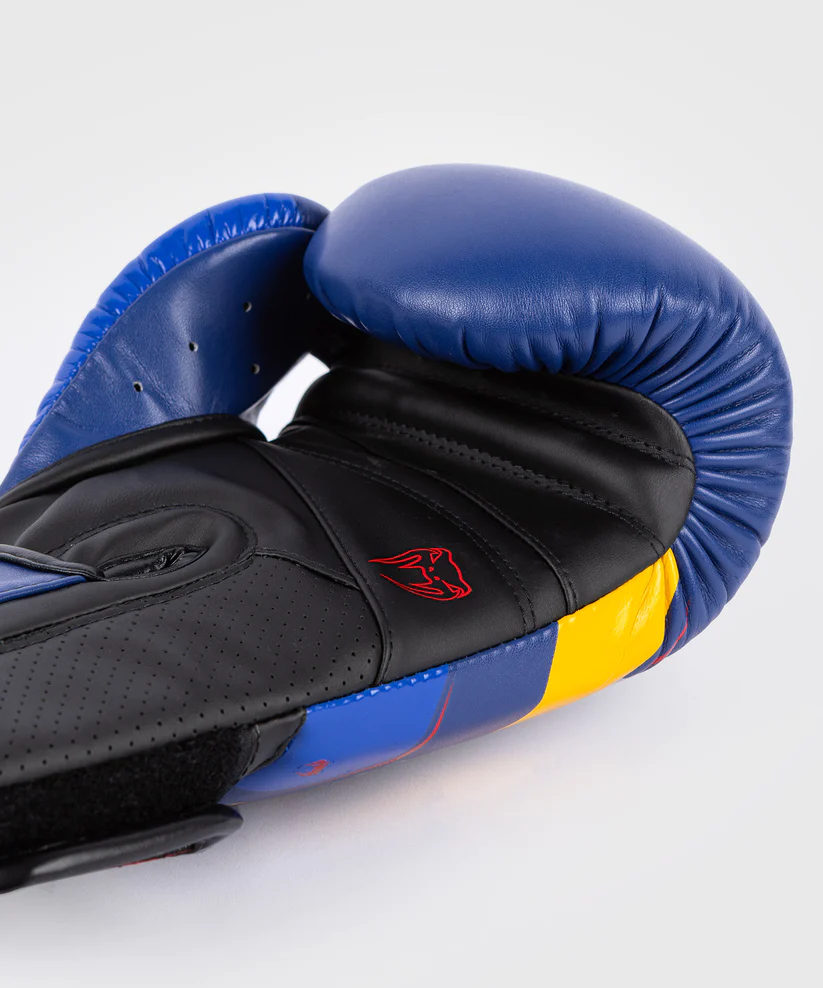 Venum Elite Evo Boxing Gloves - Blue Yellow photo