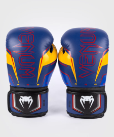 Боксерские перчатки Venum Elite Evo Boxing Gloves - Blue Yellow, Фото № 2